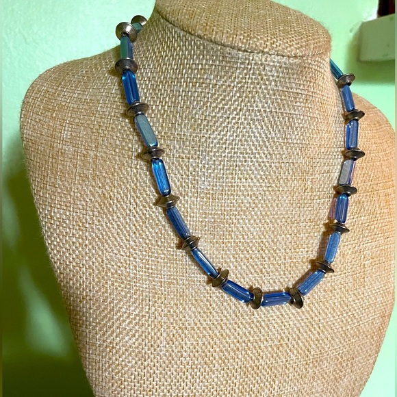 Sweet blue necklace - Picture 2 of 4